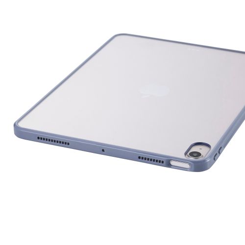 iPad Air 11インチ(M3/M2)/クリアケース/背面クリア/軽量/カラーエッジ/ブルーグレー