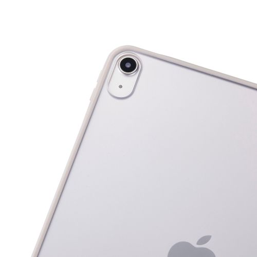 iPad Air 11インチ(M3/M2)/クリアケース/背面クリア/軽量/カラーエッジ/グレージュ