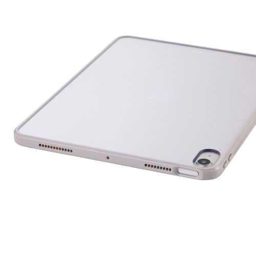 iPad Air 11インチ(M3/M2)/クリアケース/背面クリア/軽量/カラーエッジ/グレージュ