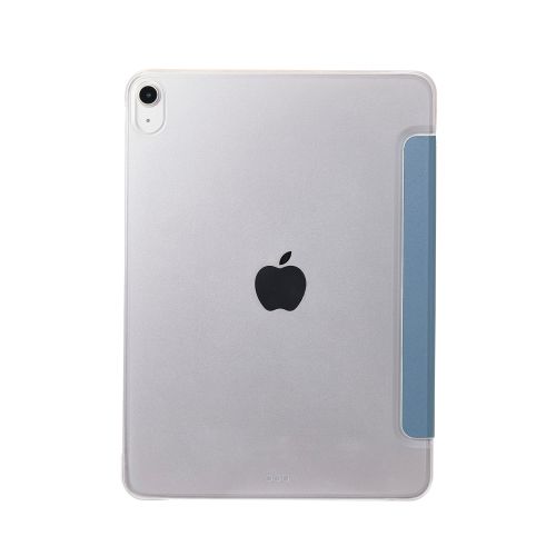 iPad Air 11インチ(M3/M2)/フラップケース/薄型軽量/背面クリア/2アングル/スリープ対応/ブルーグレー