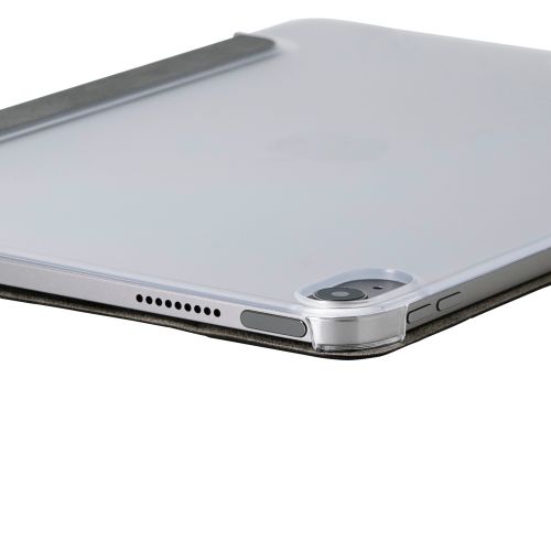 iPad Air 11インチ(M3/M2)/フラップケース/薄型軽量/背面クリア/2アングル/スリープ対応/ブラック