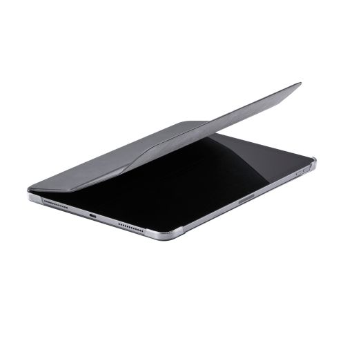 iPad Air 11インチ(M3/M2)/フラップケース/薄型軽量/背面クリア/2アングル/スリープ対応/ブラック