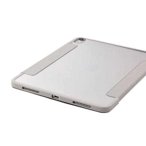 iPad Air 11インチ(M3/M2)/フラップケース/薄型軽量/背面クリア/フレームカラー/グレージュ