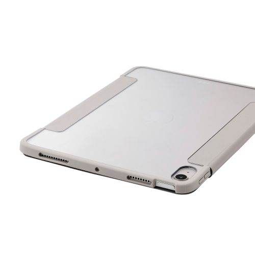 iPad Air 11インチ(M3/M2)/フラップケース/薄型軽量/背面クリア/フレームカラー/グレージュ