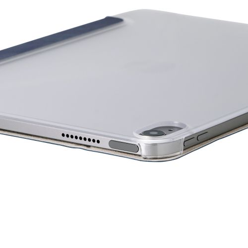 iPad Air 11インチ(M3/M2)/フラップケース/薄型軽量/背面クリア/2アングル/スリープ対応/ネイビー