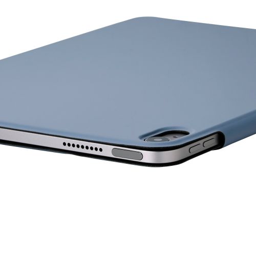 iPad Air 11インチ(M3/M2)/フラップケース/超薄型/ソフトレザー/マグネット装着/スリープ対応/ブルーグレー