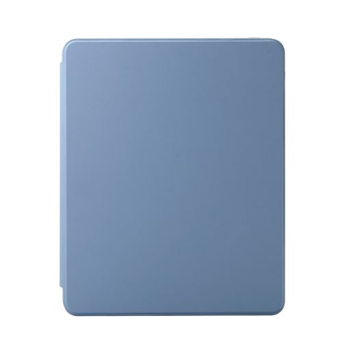 13インチiPad Pro(M4)/フラップケース/360度回転/マグネット着脱/背面クリア/ブルーグレー