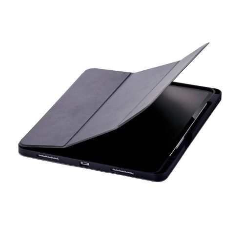 13インチiPad Pro(M4)/フラップケース/衝撃吸収/Apple Pencil収納/スリープ対応/ブラック