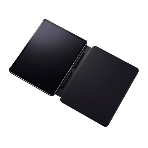 13インチiPad Pro(M4)/フラップケース/ソフトレザー/多段階高さ調整/ブラック