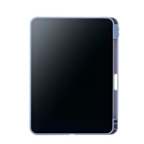 11インチiPad Pro(M4)/フラップケース/360度回転/マグネット着脱/背面クリア/ブルーグレー