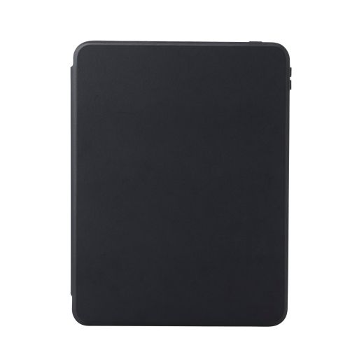 11インチiPad Pro(M4)/フラップケース/360度回転/マグネット着脱/背面クリア/ブラック