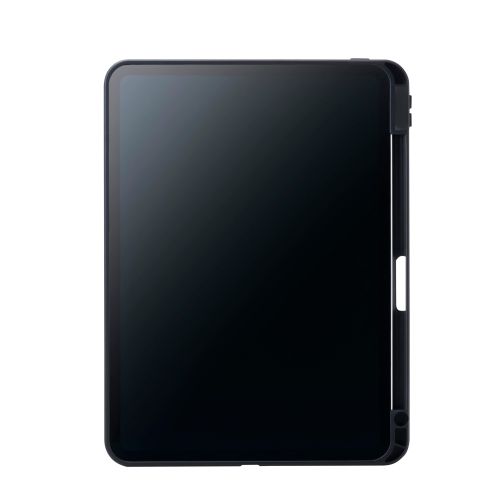 11インチiPad Pro(M4)/フラップケース/360度回転/マグネット着脱/背面クリア/ブラック