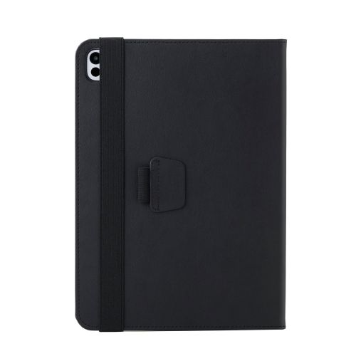11インチiPad Pro(M4)/フラップケース/衝撃ガード/ベルト付/2アングル/軽量/ブラック