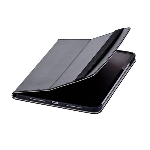 11インチiPad Pro(M4)/フラップケース/衝撃ガード/ベルト付/2アングル/軽量/ブラック