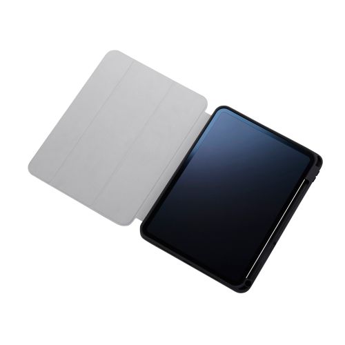 11インチiPad Pro(M4)/フラップケース/衝撃吸収/Apple Pencil収納/スリープ対応/ブラック