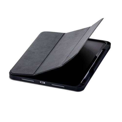 11インチiPad Pro(M4)/フラップケース/衝撃吸収/Apple Pencil収納/スリープ対応/ブラック