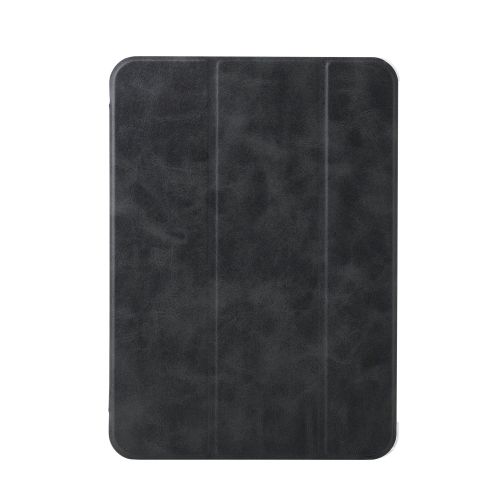 11インチiPad Pro(M4)/フラップケース/薄型軽量/背面クリア/2アングル/スリープ対応/ブラック