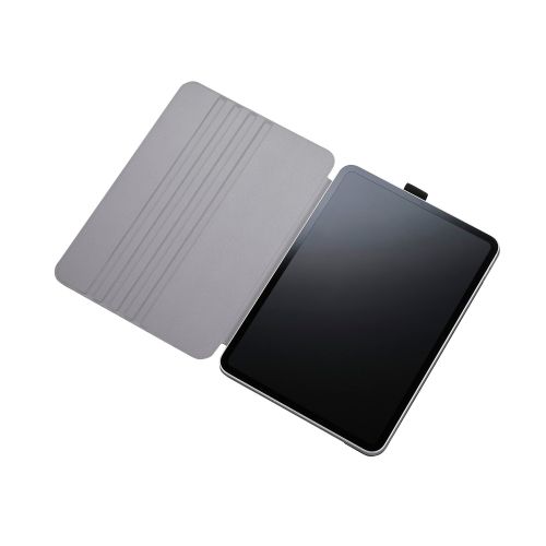 11インチiPad Pro(M4)/フラップケース/ソフトレザー/ドローイング/アングル7段階/スリープ対応/ブラック