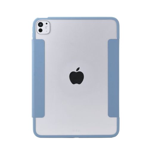 11インチiPad Pro(M4)/フラップケース/薄型軽量/背面クリア/フレームカラー/ブルーグレー