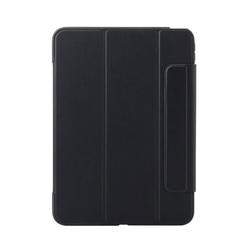 11インチiPad Pro(M4)/フラップケース/薄型軽量/背面クリア/フレームカラー/ブラック