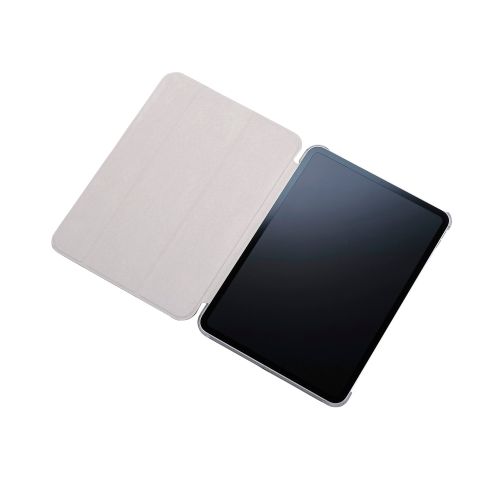 11インチiPad Pro(M4)/フラップケース/薄型軽量/背面クリア/2アングル/スリープ対応/ネイビー