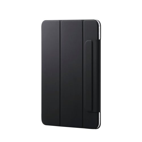 11インチiPad Pro(M4)/フラップケース/超薄型/ソフトレザー/マグネット装着/スリープ対応/ブラック