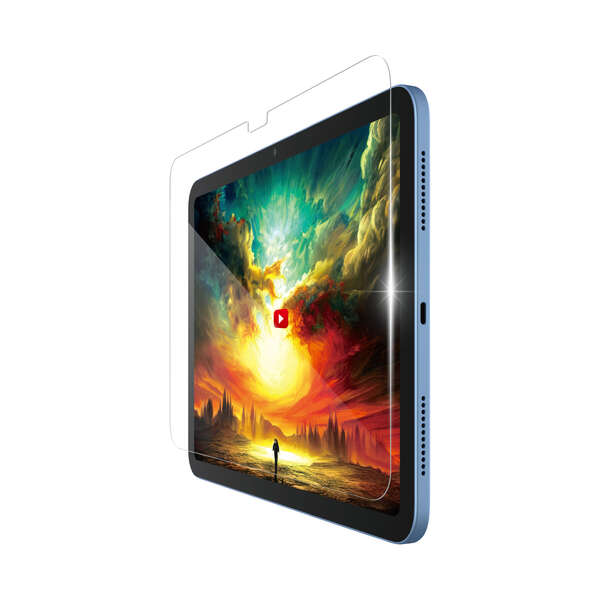 iPad 11インチ(A16)/10.9インチ(第10世代)/ガラスフィルム/動画映え/超透明/ガイドフレーム付