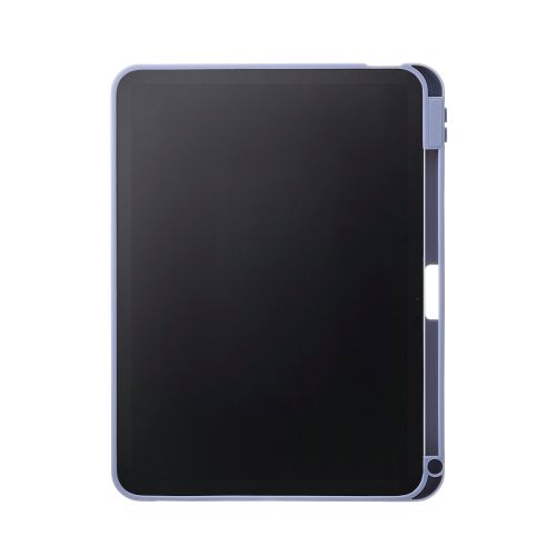 iPad 11インチ(A16)/10.9インチ(第10世代)/フラップケース/360度回転/マグネット着脱/背面クリア/ブルーグレー