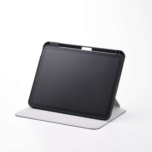 iPad 11インチ(A16)/10.9インチ(第10世代)/フラップカバー/マグネット/取り外し可能/360度回転ブラック