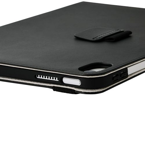 iPad 11インチ(A16)/10.9インチ(第10世代)/iPad 第10世代/フラップケース/衝撃ガード/ベルト付/2アングル/軽量/ブラック