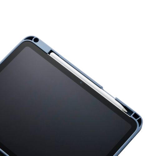 iPad 11インチ(A16)/10.9インチ(第10世代)/フラップケース/衝撃吸収/ApplePencil収納/スリープ対応/ブルーグレー