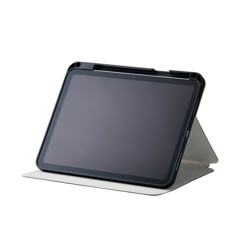 iPad 11インチ(A16)/10.9インチ(第10世代)/フラップケース/衝撃吸収/ApplePencil収納/スリープ対応/ブラック