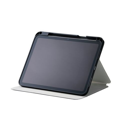 iPad 11インチ(A16)/10.9インチ(第10世代)/フラップケース/衝撃吸収/ApplePencil収納/スリープ対応/ネイビー