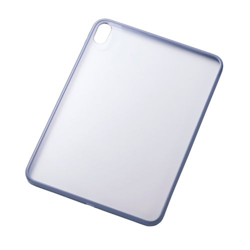iPad 11インチ(A16)/10.9インチ(第10世代)/クリアケース/背面クリア/軽量/カラーエッジ/ブルーグレー