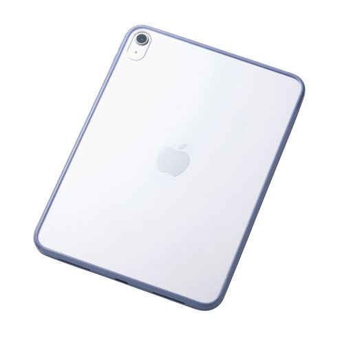 iPad 11インチ(A16)/10.9インチ(第10世代)/クリアケース/背面クリア/軽量/カラーエッジ/ブルーグレー