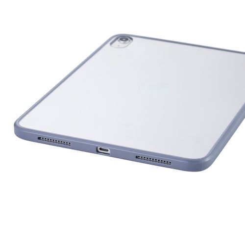 iPad 11インチ(A16)/10.9インチ(第10世代)/クリアケース/背面クリア/軽量/カラーエッジ/ブルーグレー