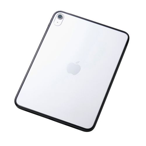 iPad 11インチ(A16)/10.9インチ(第10世代)/iPad(A16)/クリアケース/背面クリア/軽量/カラーエッジ/ブラック