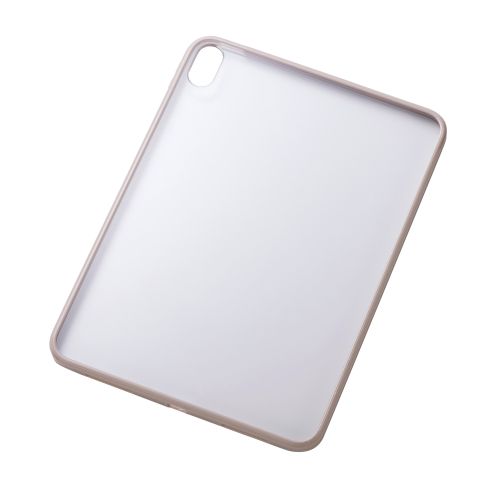 iPad 11インチ(A16)/10.9インチ(第10世代)/クリアケース/背面クリア/軽量/カラーエッジ/グレージュ