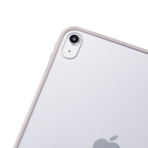 iPad 11インチ(A16)/10.9インチ(第10世代)/クリアケース/背面クリア/軽量/カラーエッジ/グレージュ