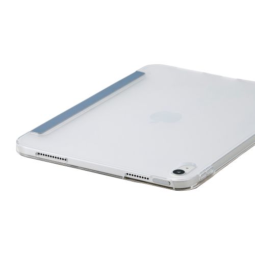 iPad 11インチ(A16)/10.9インチ(第10世代)/フラップケース/薄型軽量/背面クリア/2アングル/スリープ対応/ブルーグレー