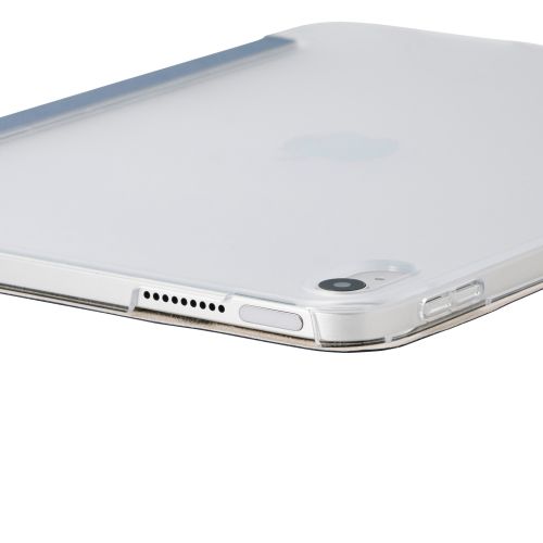 iPad 11インチ(A16)/10.9インチ(第10世代)/フラップケース/薄型軽量/背面クリア/2アングル/スリープ対応/ブルーグレー