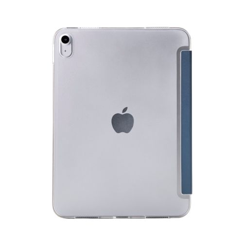 iPad 11インチ(A16)/10.9インチ(第10世代)/フラップケース/薄型軽量/背面クリア/2アングル/スリープ対応/ブルーグレー