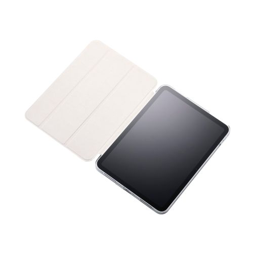 iPad 11インチ(A16)/10.9インチ(第10世代)/フラップケース/薄型軽量/背面クリア/2アングル/スリープ対応/ブルーグレー
