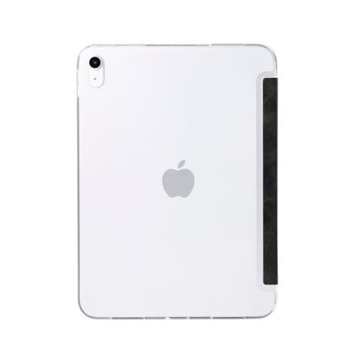 iPad 11インチ(A16)/10.9インチ(第10世代)/フラップケース/薄型軽量/背面クリア/2アングル/スリープ対応/ブラック