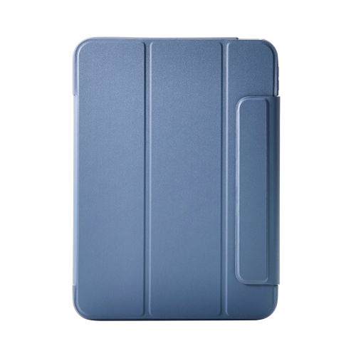 iPad 11インチ(A16)/10.9インチ(第10世代)/フラップケース/薄型軽量/背面クリア/フレームカラー/ブルーグレー