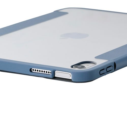 iPad 11インチ(A16)/10.9インチ(第10世代)/フラップケース/薄型軽量/背面クリア/フレームカラー/ブルーグレー