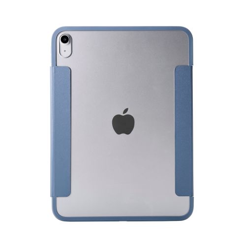 iPad 11インチ(A16)/10.9インチ(第10世代)/フラップケース/薄型軽量/背面クリア/フレームカラー/ブルーグレー