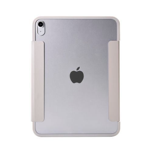 iPad 11インチ(A16)/10.9インチ(第10世代)/フラップケース/薄型軽量/背面クリア/フレームカラー/グレージュ