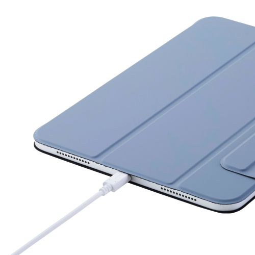 iPad 11インチ(A16)/10.9インチ(第10世代)/フラップケース/超薄型/マグネット装着/スリープ対応/ブルーグレー