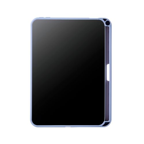 8.3インチiPad mini(A17 Pro)/フラップケース/360度回転/マグネット着脱/背面クリア/ブルーグレー